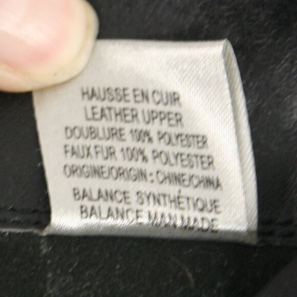 Aqua College Black Leather Sexy Heeled Ankle Boots Sz‎ 9.5 - Picture 10 of 13